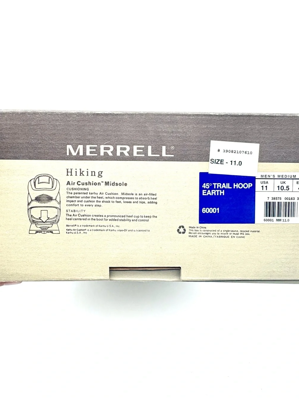 Merrell 45 Degree Trail Hoop Waterproof Hiking Boots Size 11 NIB Vintage